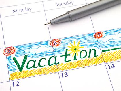 Vacation calendar