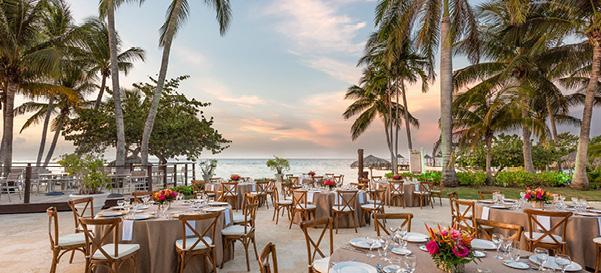 A beach venue for a destination wedding