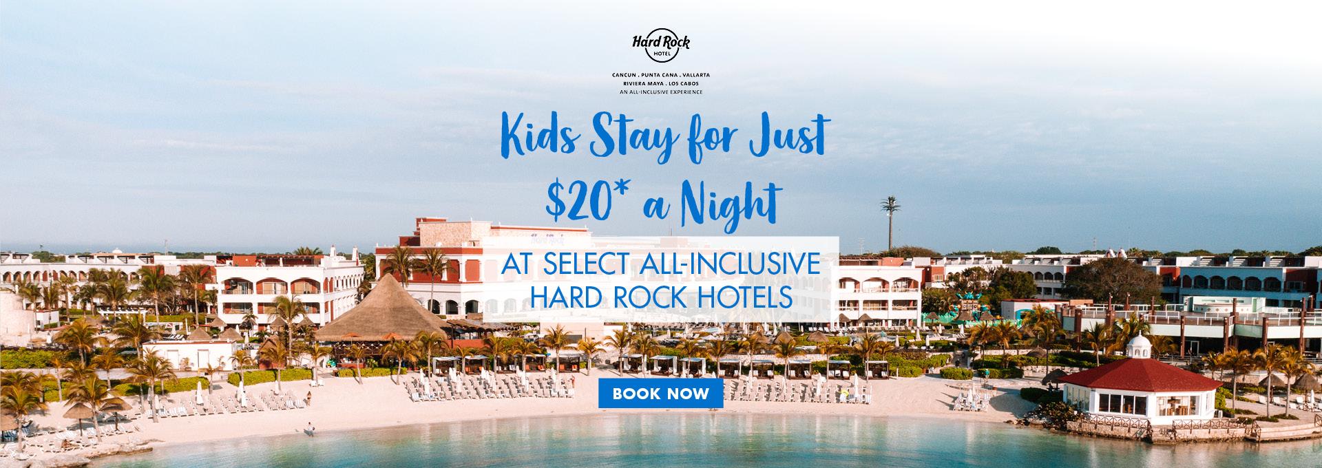 Kids Stay for Just $20 a Night at Hard Rock Hotels & Resorts