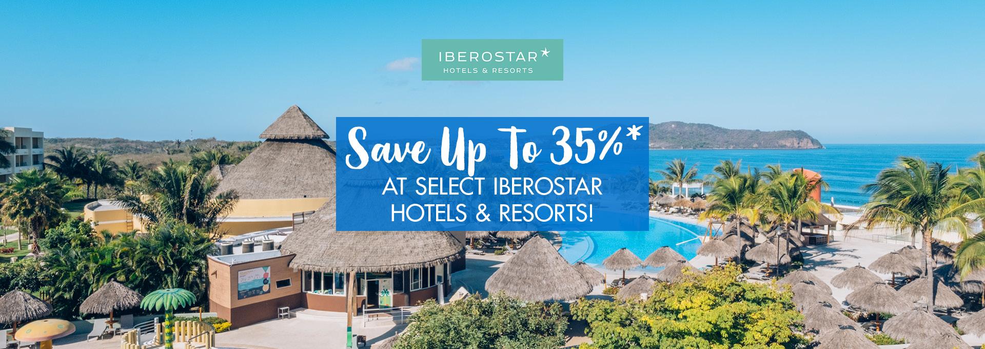 Save up to 35% at select Iberostar Hotels & Resorts