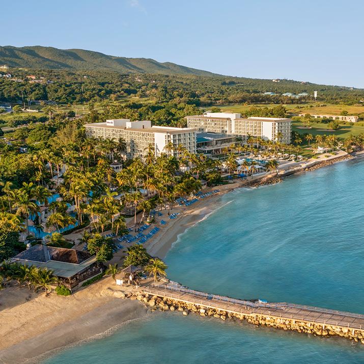 Aerial view of a Hilton All Inclusive resort